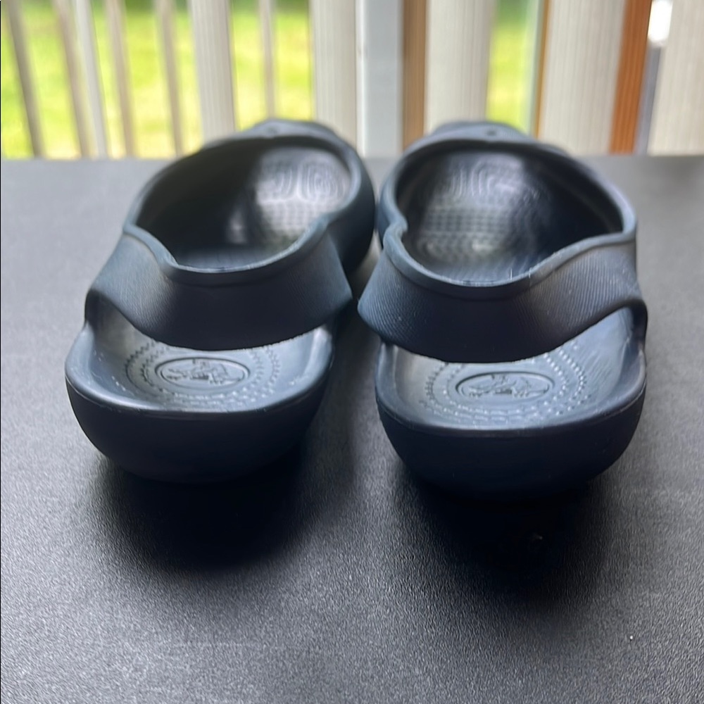Crocs Women's Open Toe Kadee Blue Slip-On Flat Size 9 - Picture 3 of 6